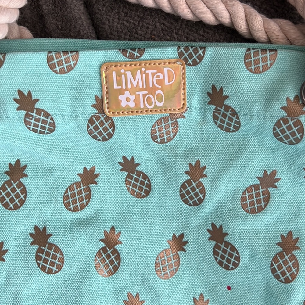 Limited Too Tote with Pinapples - Picture 2 of 4
